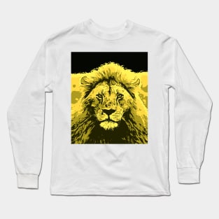 Lion Stare Up Close Long Sleeve T-Shirt